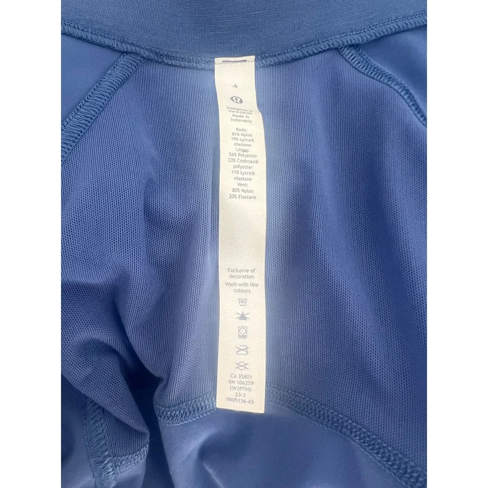 Lululemon Nulu Cropped Define Jacket Soft Denim Blue Size 4